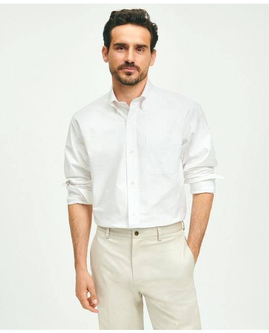 Brooks Brothers American Made Heritage Ocbd Dress Shirt | White | Size 17½ 34