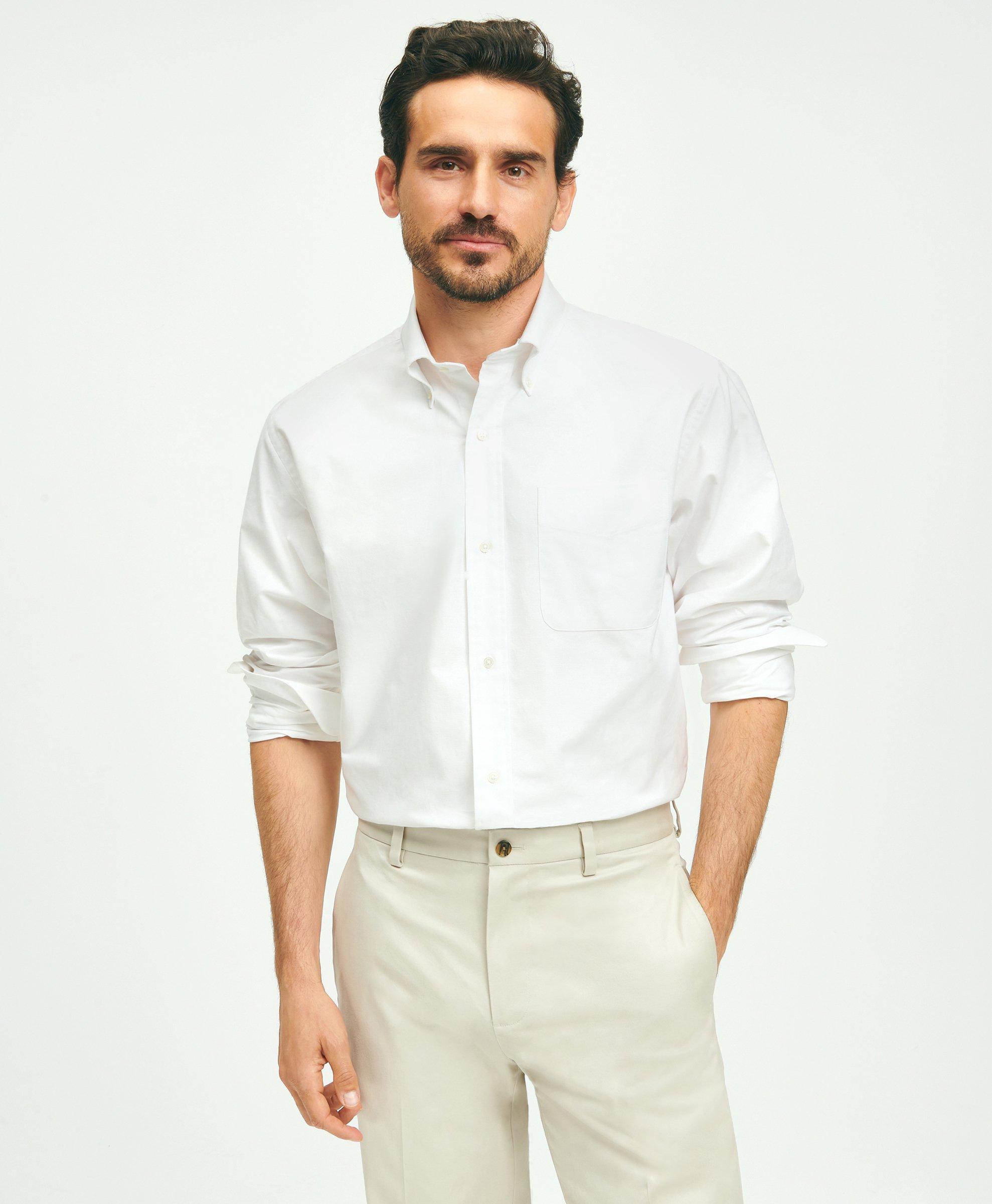 Brooks Brothers American Made Heritage Ocbd Dress Shirt | White | Size 17½ 33