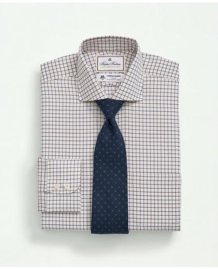 X Thomas Mason Cotton Twill Londoner Collar, Tattersall Dress Shirt
