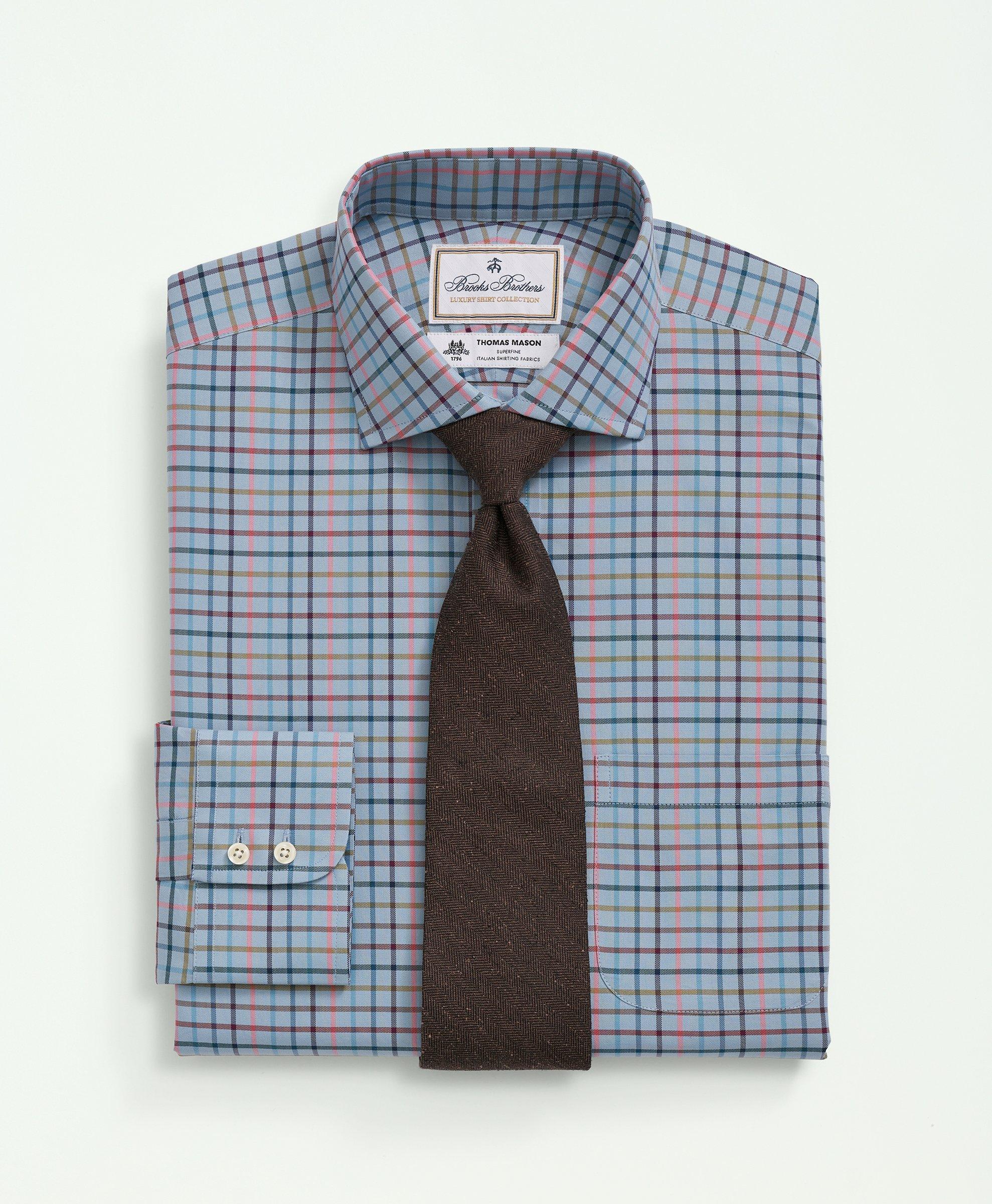 Blue and grey check hot sale shirt