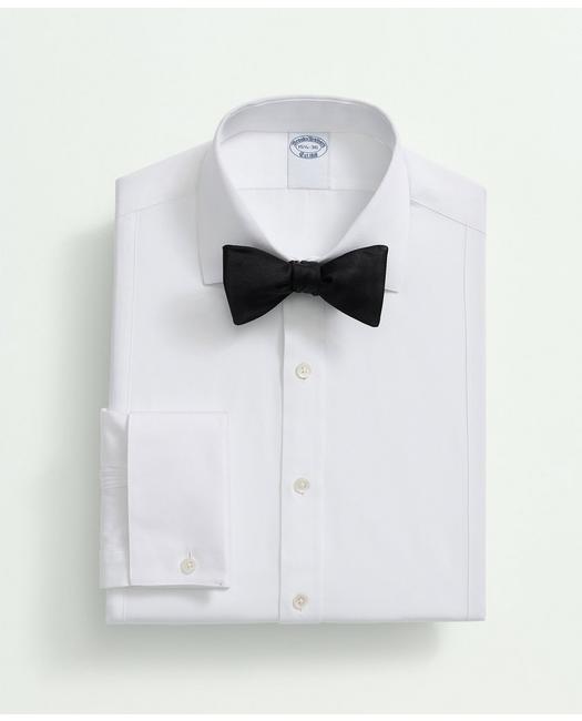 Brooks Brothers Supima Cotton Poplin English Collar, Pique Bib Tuxedo Shirt | White | Size 16 32