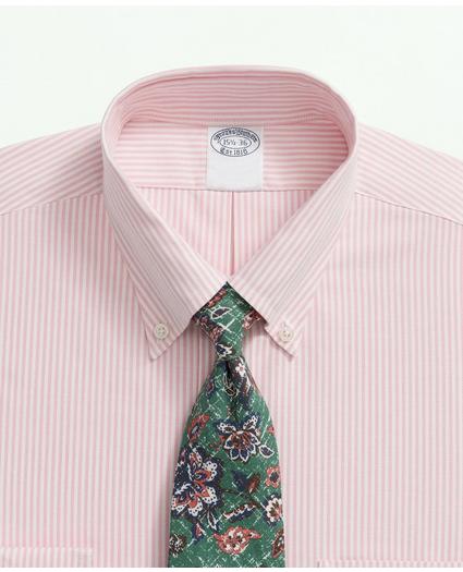 American-Made Cotton Pinpoint Button-Down Collar, Striped Dress Shirt