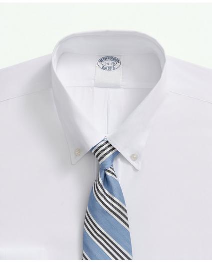 American-Made Cotton Broadcloth Button-Down Collar, Dress Shirt