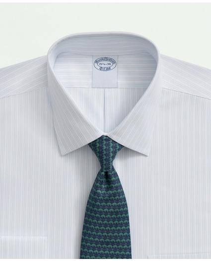 Stretch Supima Cotton Non-Iron Royal Oxford Ainsley Collar, Outline Stripe Dress Shirt