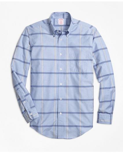 Madison Relaxed-Fit Sport Shirt, Oxford Windowpane