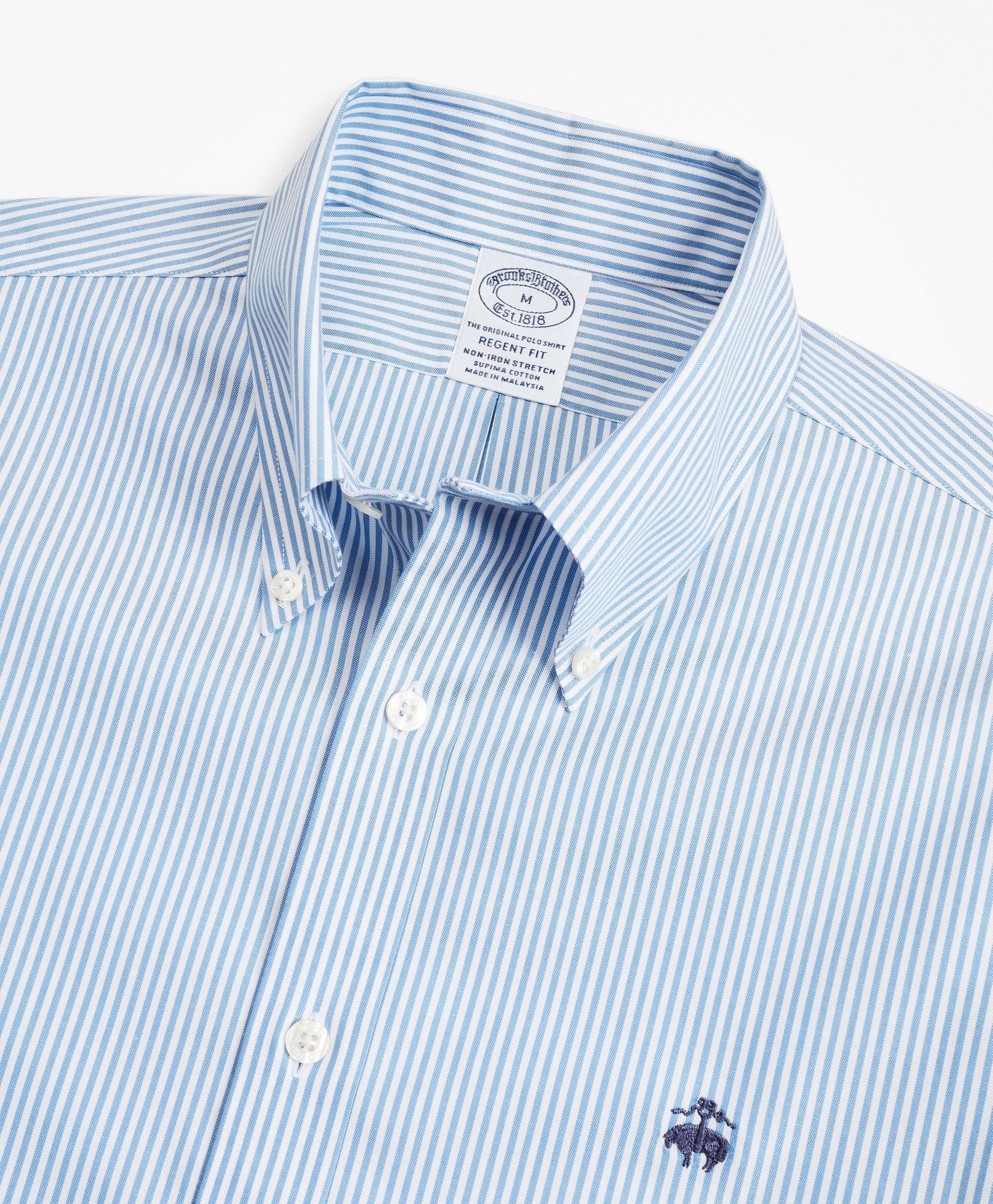 Stretch Regent Regular-Fit Sport Shirt, Non-Iron Stripe