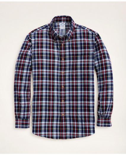 Regent Regular-Fit Plaid Corduroy Shirt