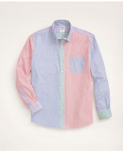 Regent Regular-Fit Original Broadcloth Sport Shirt, Fun Bengal Stripe