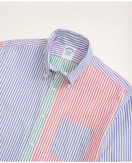 Regent Regular-Fit Original Broadcloth Sport Shirt, Fun Bengal Stripe