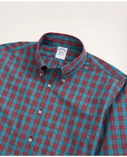 Regent Regular-Fit Original Broadcloth Sport Shirt, Tartan