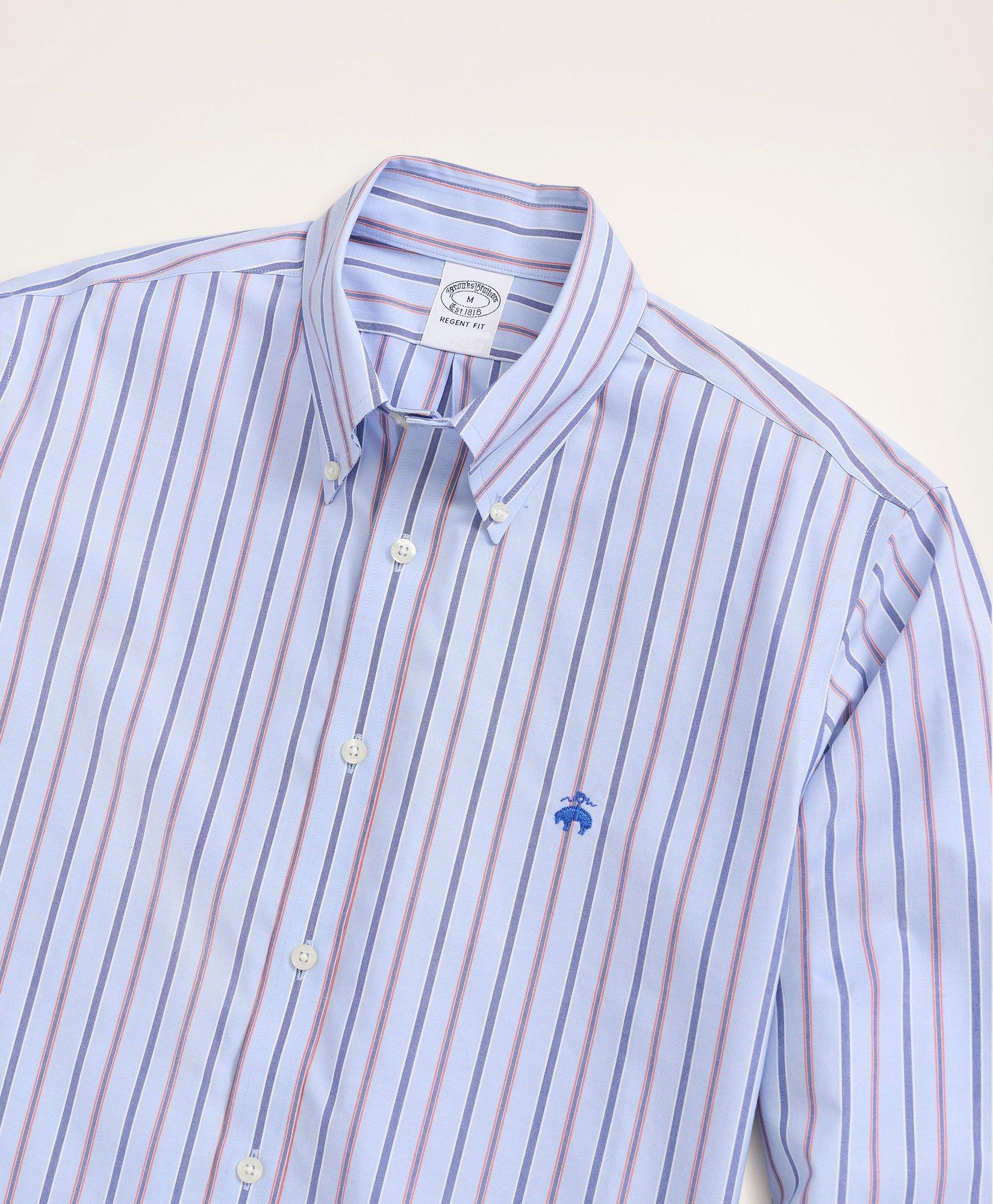 Stretch Regent Regular-Fit Sport Shirt, Non-Iron Stripe