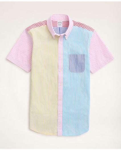 Regent Regular-Fit Short-Sleeve Sport Shirt, Poplin Fun Stripe