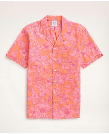 Camp Collar Poplin Short-Sleeve Shirt Floral