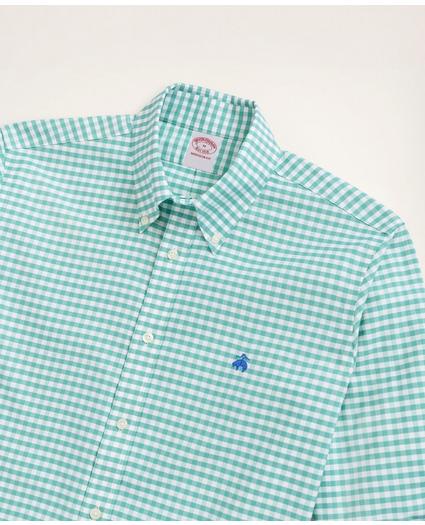 Stretch Madison Relaxed-Fit Sport Shirt, Non-Iron Gingham Oxford