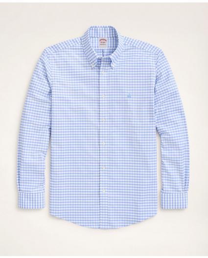 Stretch Madison Relaxed-Fit Sport Shirt, Non-Iron Gingham Oxford