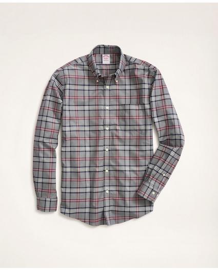 Madison Relaxed-Fit Non-Iron Stretch Twill Tartan Shirt
