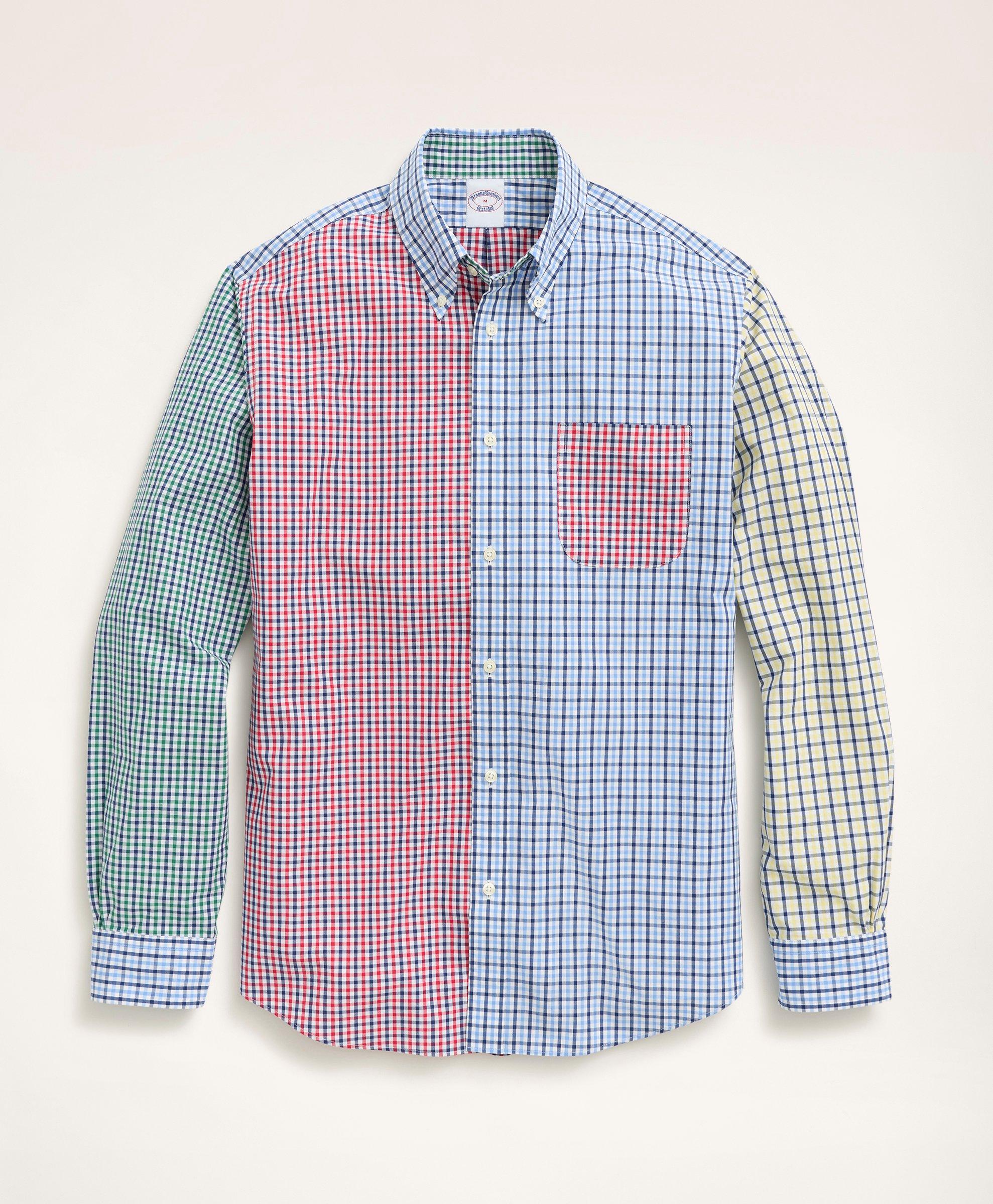 Brooks Brothers Friday Shirt, Poplin Fun Check In Multicolor