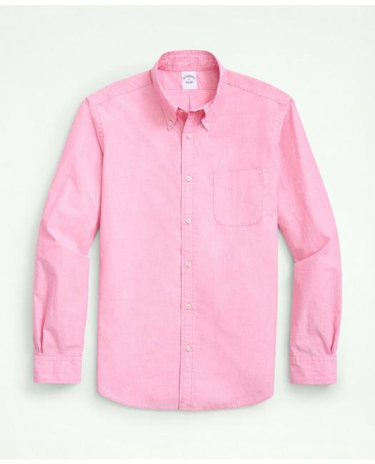 Brooks Brothers Friday Shirt, Poplin End-on-end | Pink | Size Xl