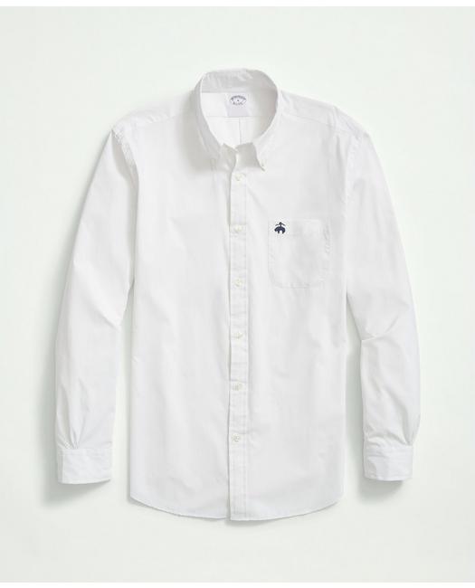 Brooks Brothers Stretch Performance Series Sport Shirt | White | Size 2xl