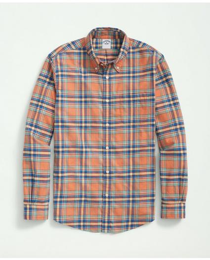 Portuguese Flannel Polo Button Down Collar, Plaid Shirt