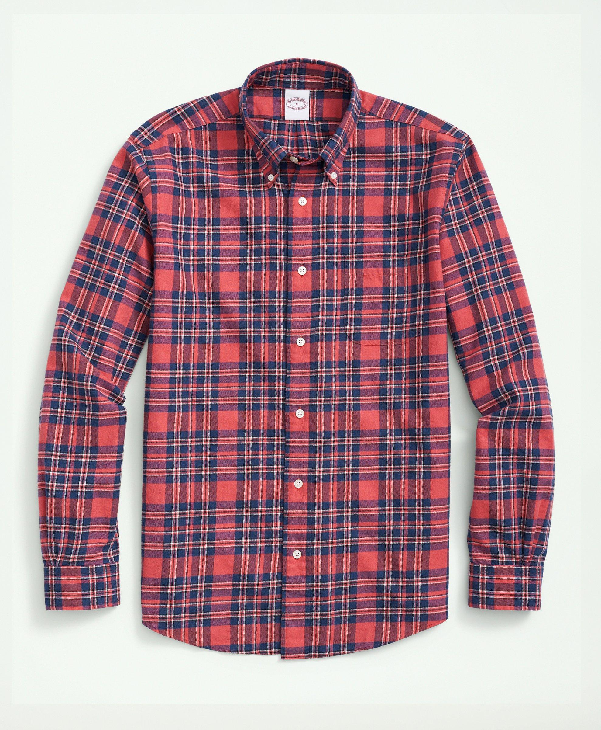 Mens Red Plaid Shirts