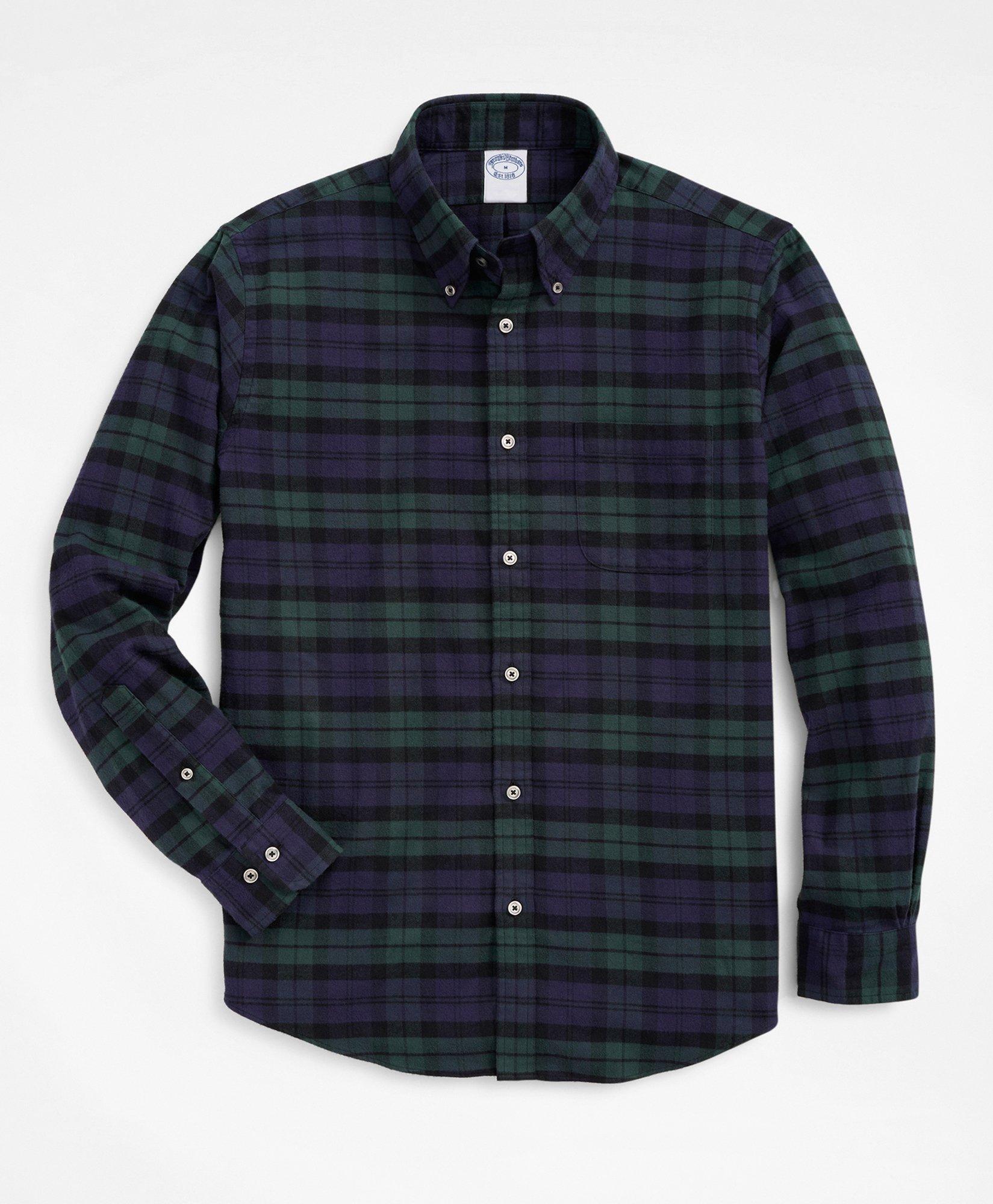 Brooks Brothers Big & Tall Portuguese Flannel Shirt In Navy