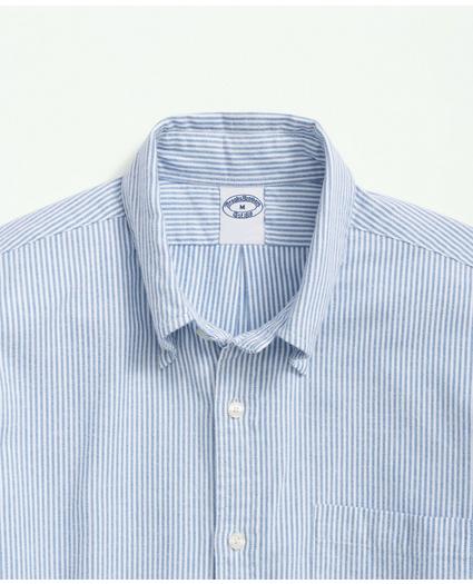 Portuguese Flannel Polo Button Down Collar, Striped Shirt