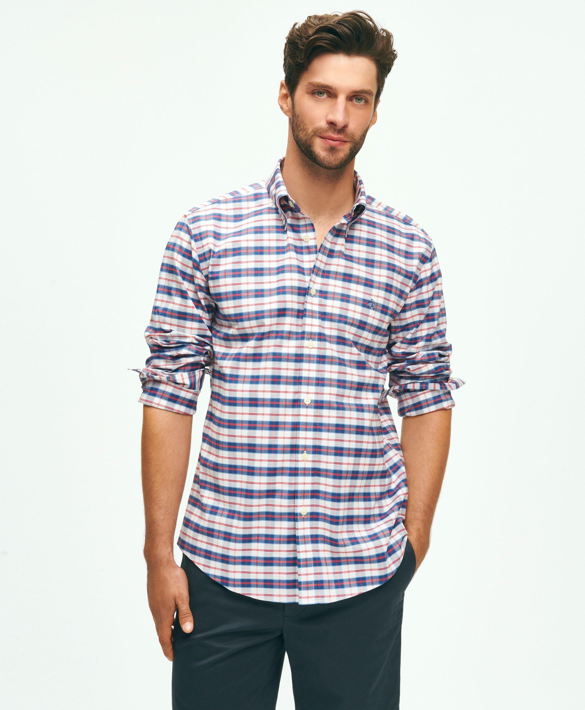 mens checks formal shirt