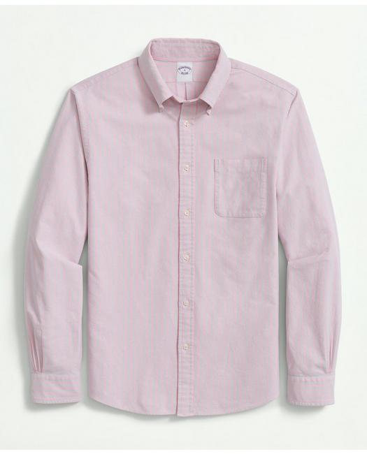 Brooks Brothers The New Friday Oxford Shirt, Archive Striped | Pink | Size Xl