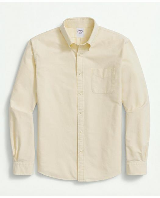 Brooks Brothers The New Friday Oxford Shirt | Yellow | Size Large