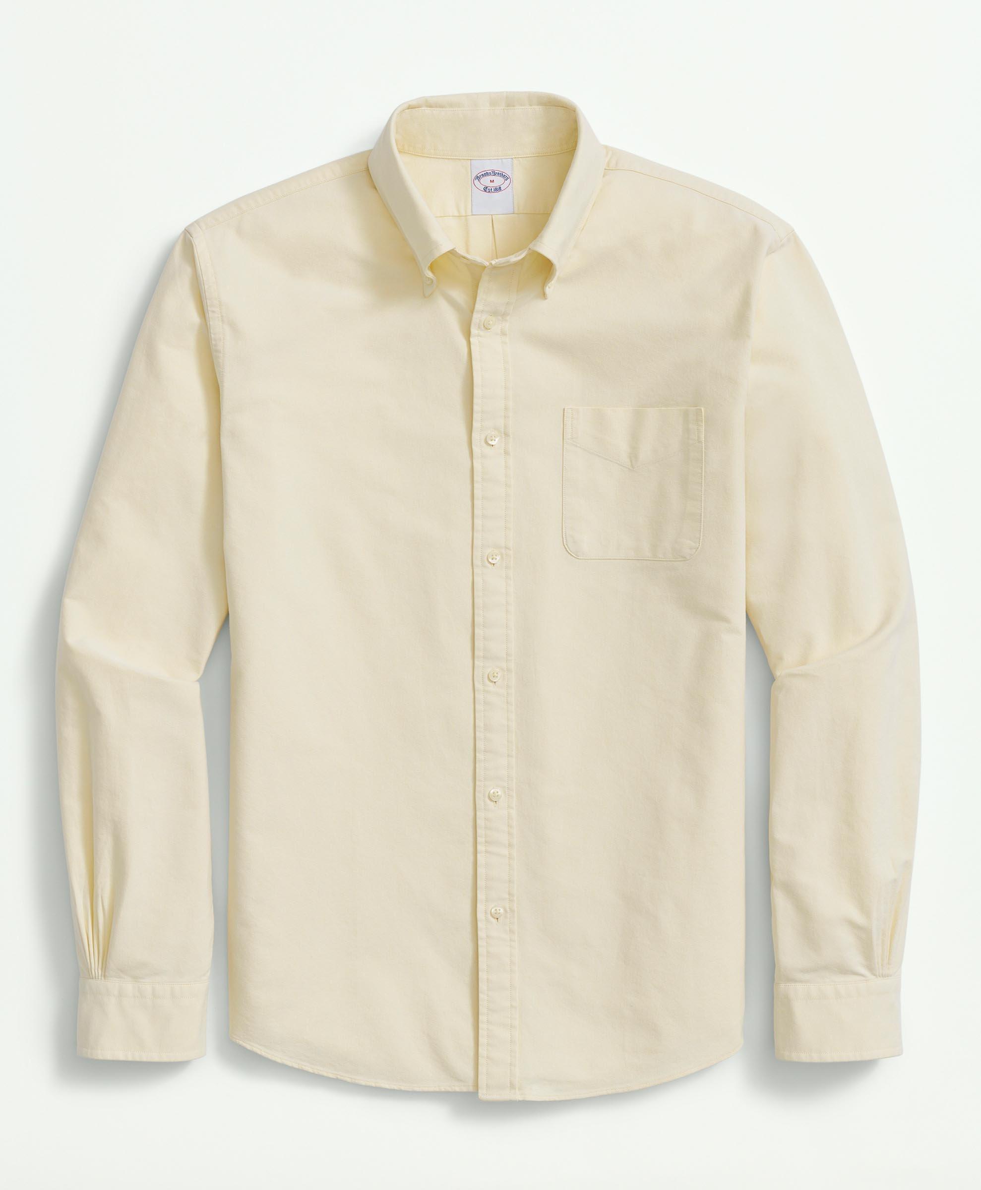 Brooks Brothers The New Friday Oxford Shirt | Yellow | Size Xs