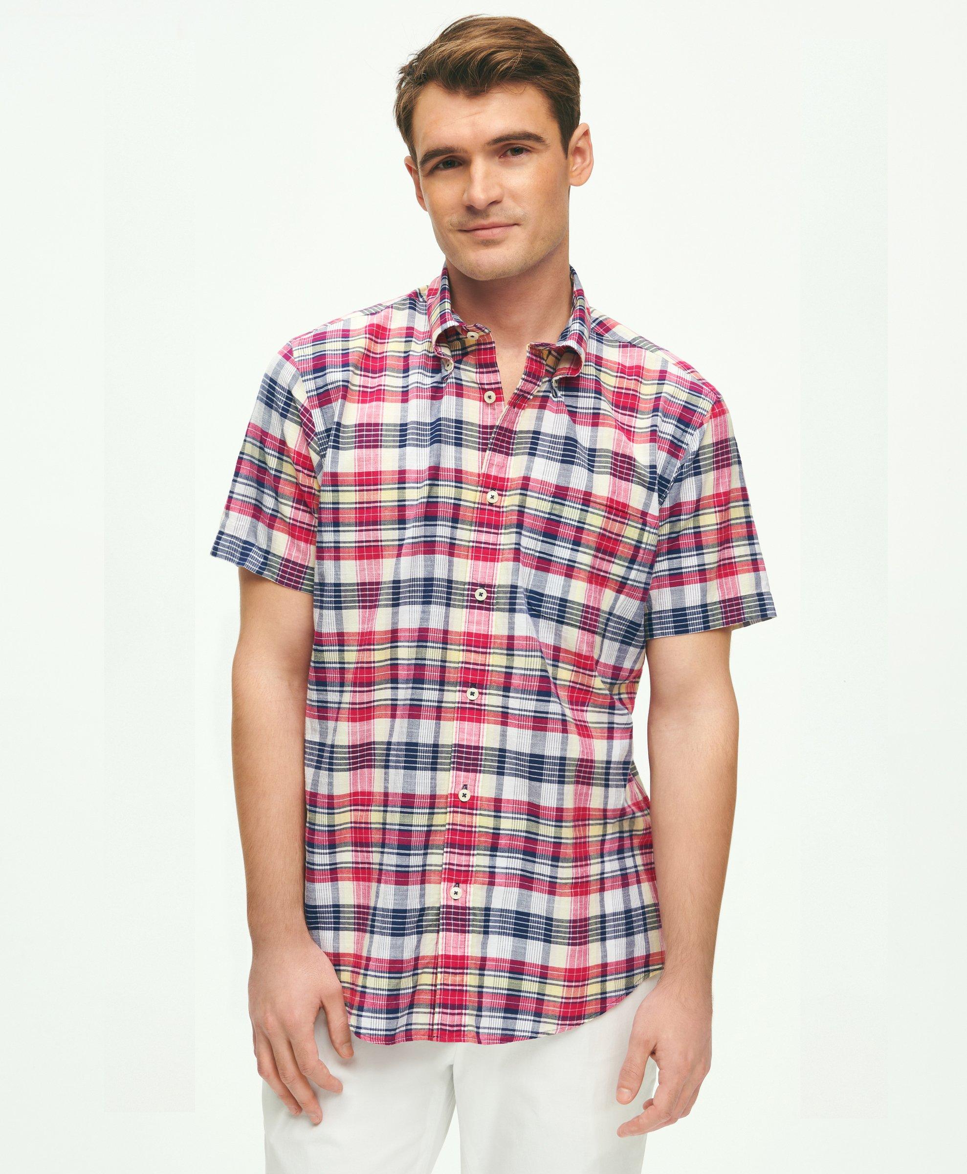 Classic fit madras shirt hotsell