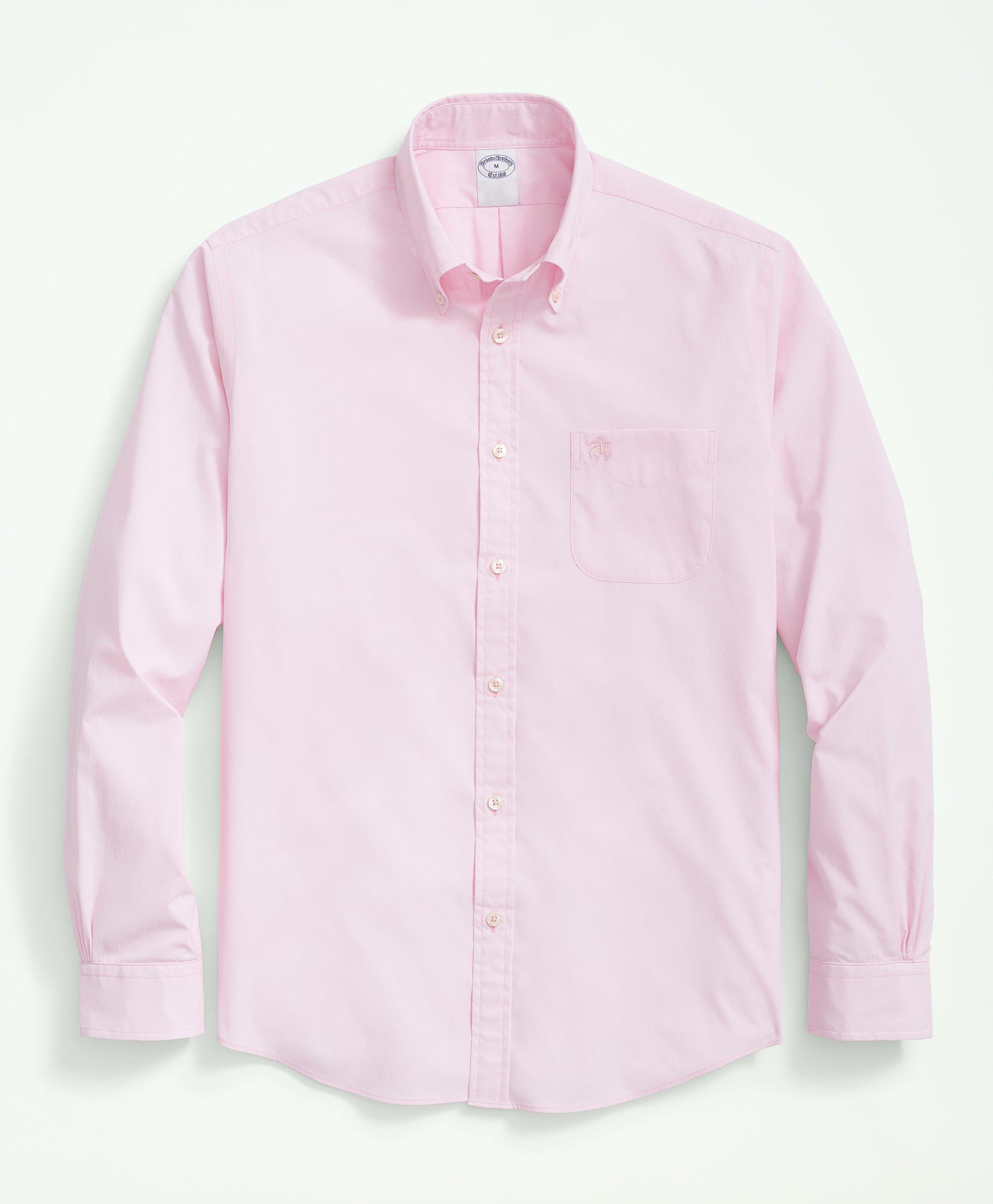 Shop Brooks Brothers Performance Series Stretch Button-down Collar Sport Shirt | Light Pink | Size Small