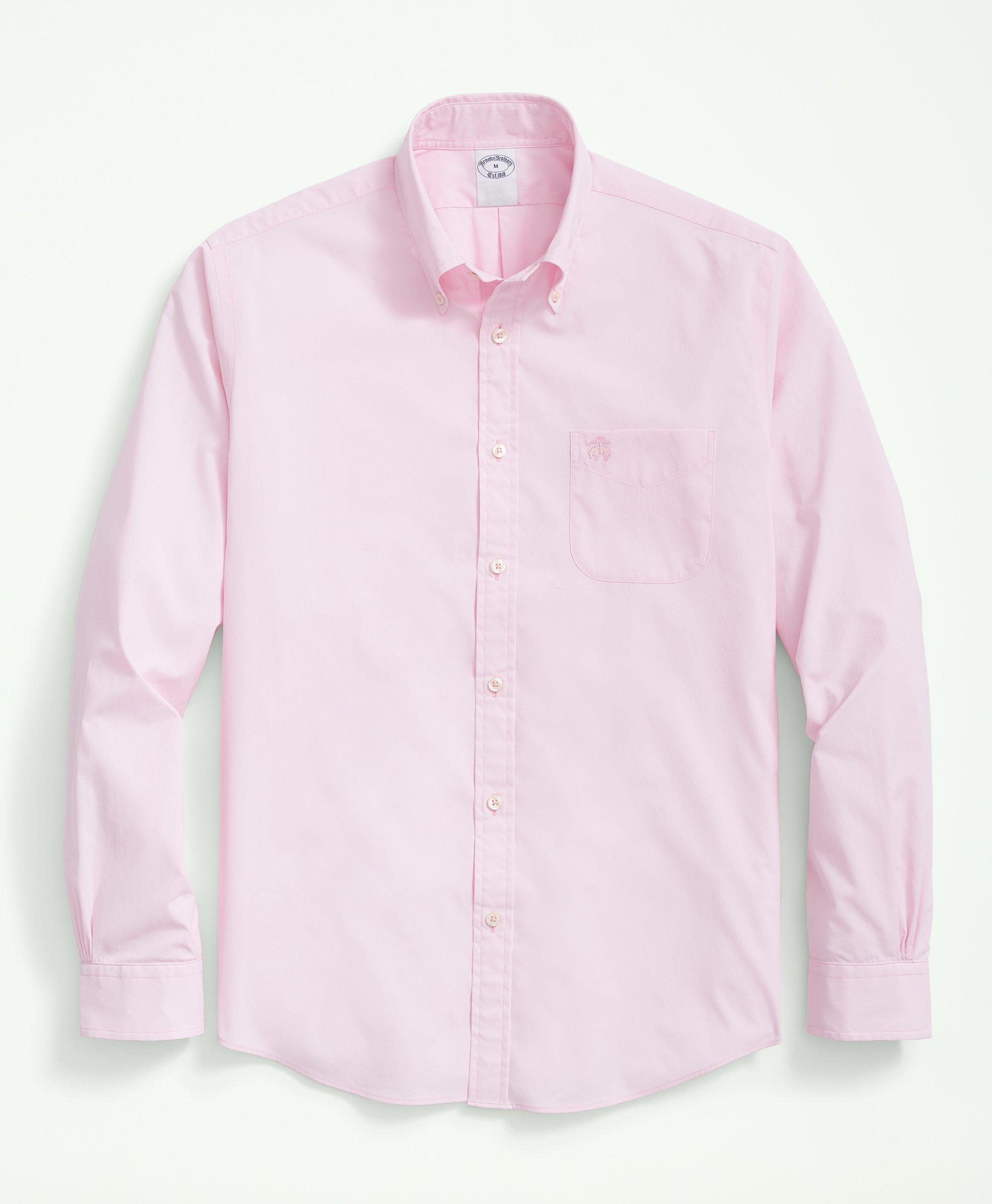 Brooks Brothers Performance Series Stretch Button-down Collar Sport Shirt In Light Pink