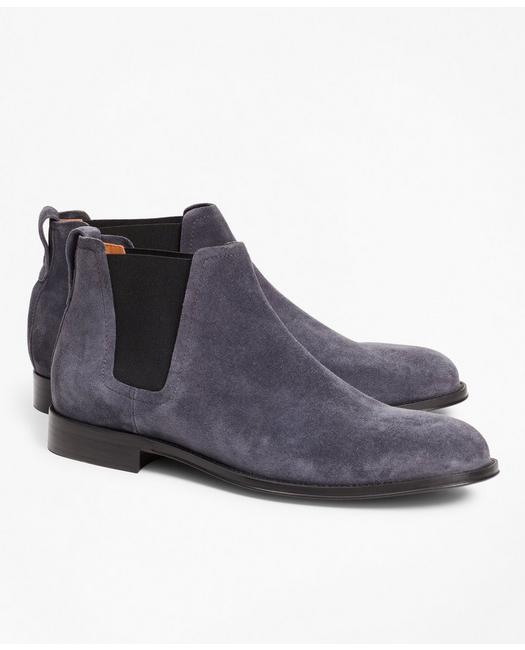 Brooks Brothers Suede Chelsea Boots | Charcoal | Size 10