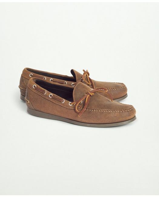 Brooks Brothers Sconset Camp Moc In Leather Shoes | Dark Brown | Size 9 D