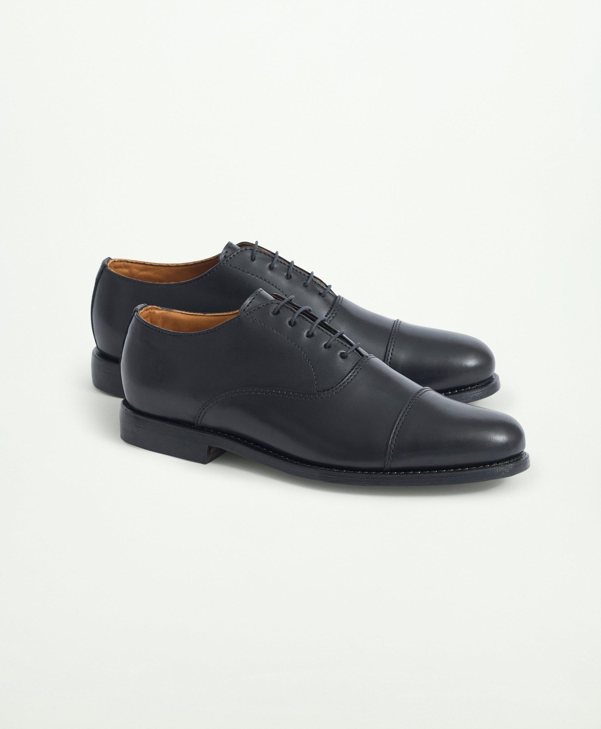 Brooks Brothers Rancourt Oxford Shoes In Black