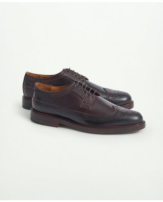 Brooks Brothers Rancourt Cordovan Longwing Shoes | Burgundy | Size 12½ D