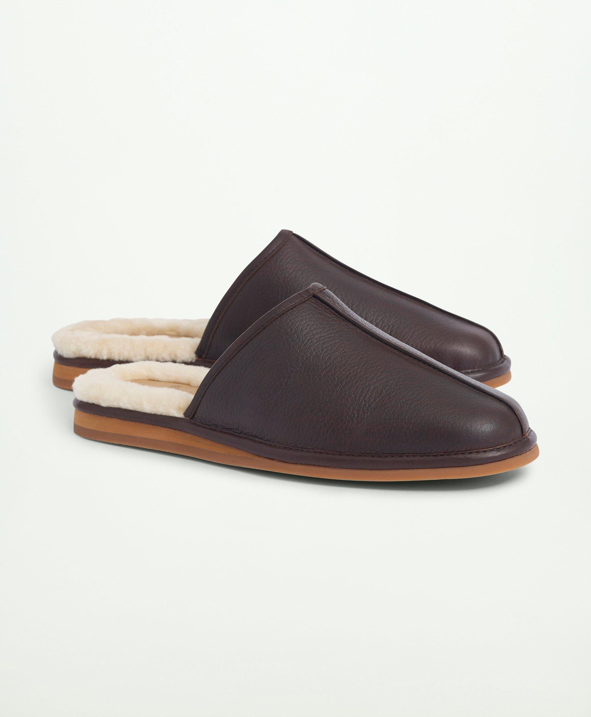 Leather Slippers Men 