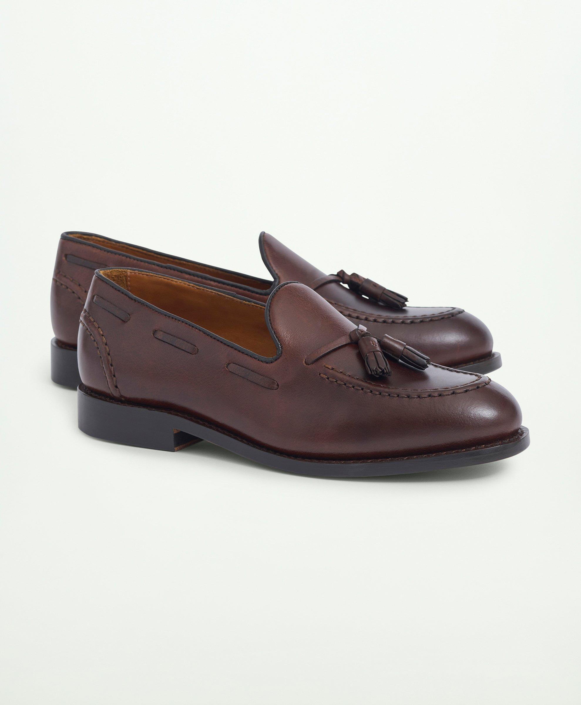 Brooks Brothers Fitzgerald Tassel Loafer In Brown