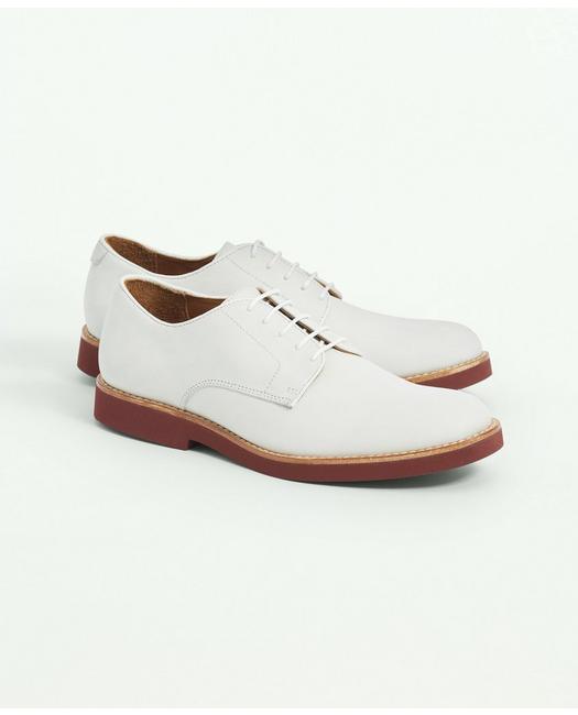 Brooks Brothers Classic Bucks Shoes | White | Size 8 D
