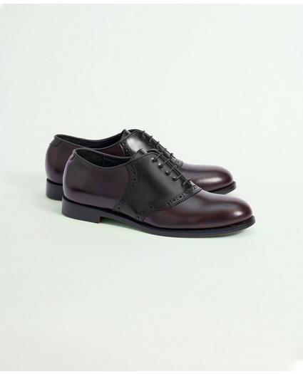 Black and Brown Leather Saddle Shoes