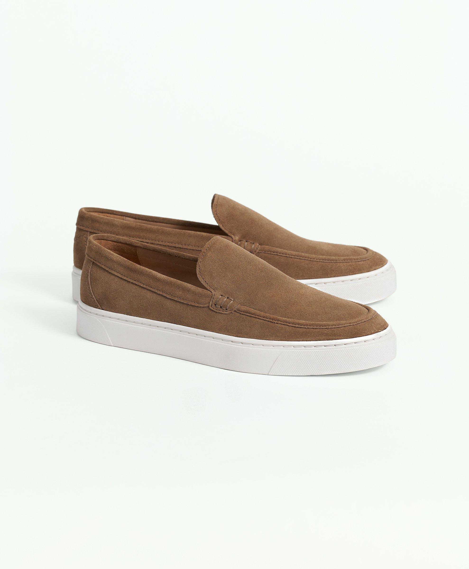 Brooks brothers suede loafers online