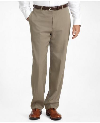 Madison Fit Flat-Front Classic Gabardine Trousers