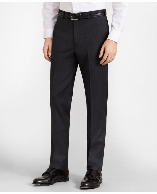 Brooks Brothers Flex Milano-fit Wool Trousers | Charcoal | Size 30 32