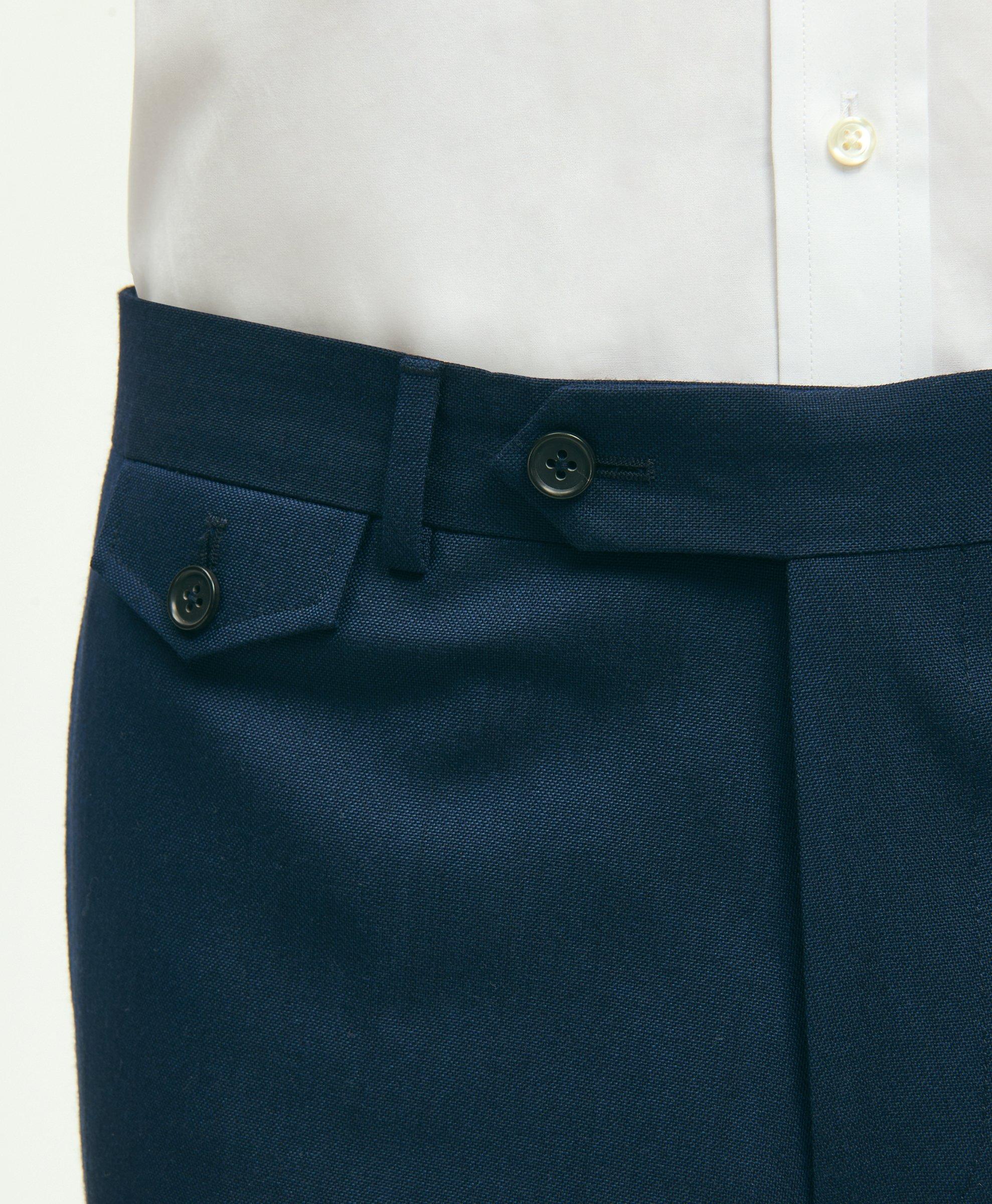 Slim Fit Wool Hopsack Trousers