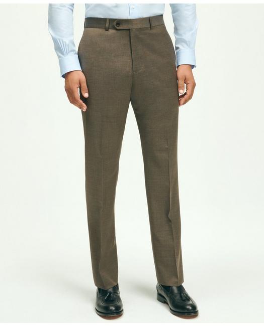 Brooks Brothers Slim Fit Wool 1818 Dress Pants | Brown | Size 38 32
