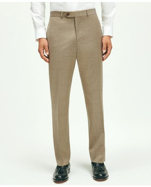 Brooks Brothers Slim Fit Wool 1818 Dress Pants | Tan | Size 37 30