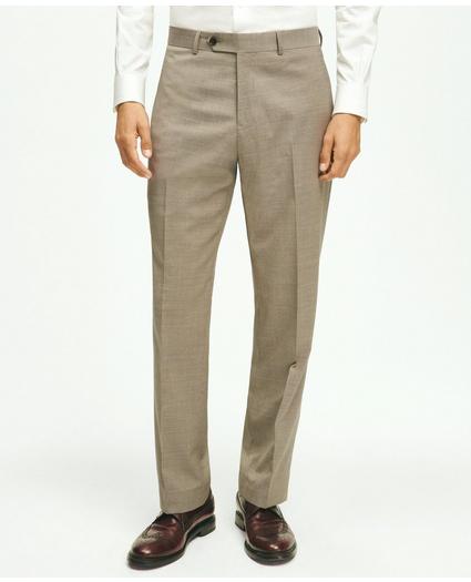 Traditional Fit Stretch Wool Mini-Houndstooth 1818 Dress Trousers