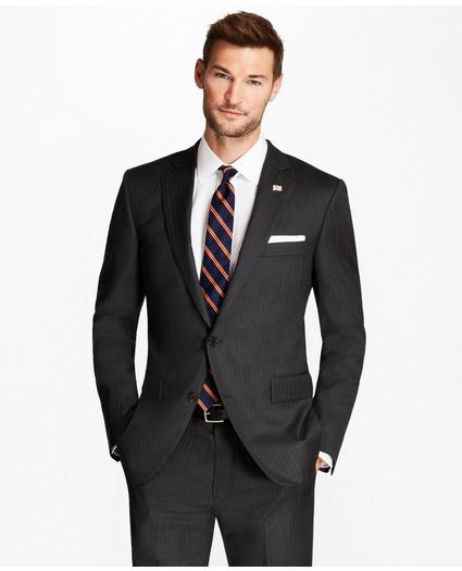 Classic Fit Grey Herringbone 1818 Suit